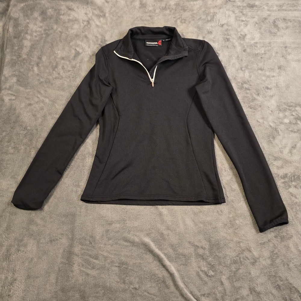 Rossignol Pullover Women's Small Black 1/4 Zip‎ iWarm Base Layer Ski Top Stretch
